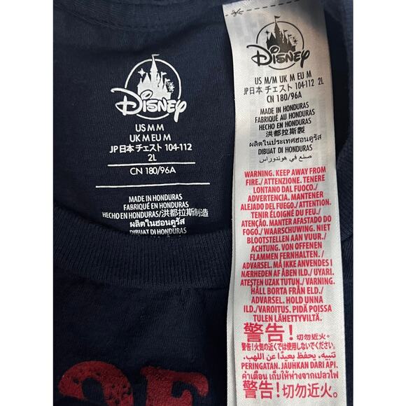 Disney Donald Duck T-shirt in a Santa hat Top of the Naughty List Navy Medium - Picture 5 of 10
